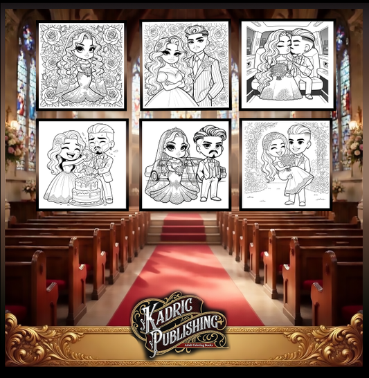 Chibi-Weddings Coloring Book: Easy Coloring Book