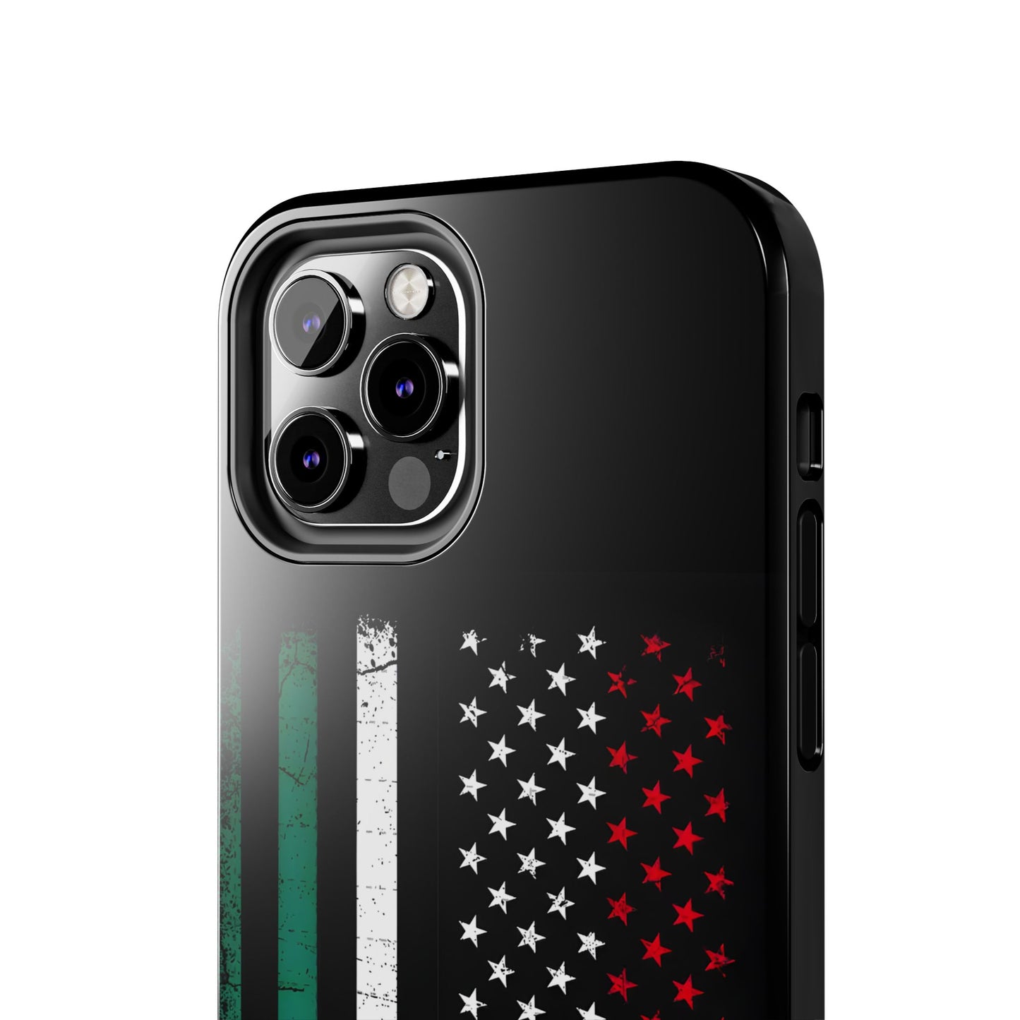 Mexican American  Distressed US–Mexico Flag Design Tough Phone Case