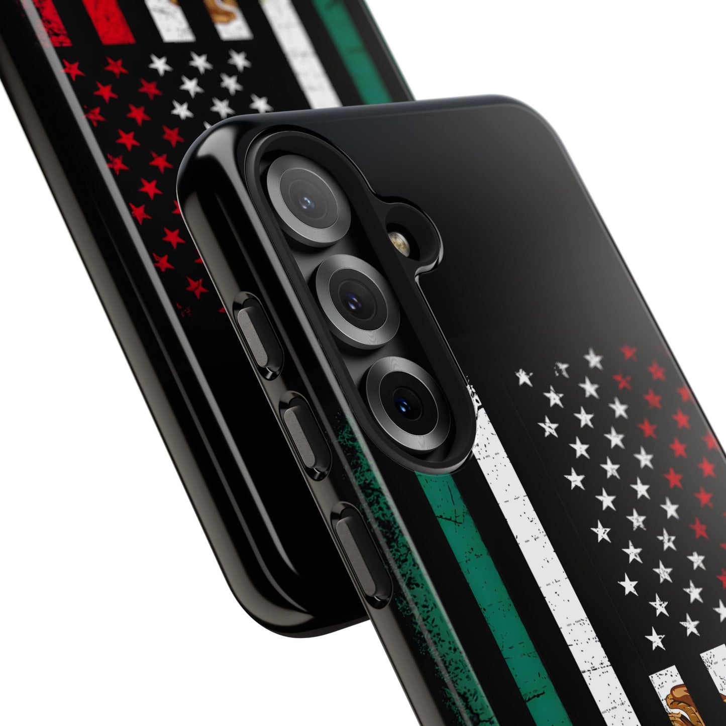 Mexican American  Distressed US–Mexico Flag Design Tough Phone Case