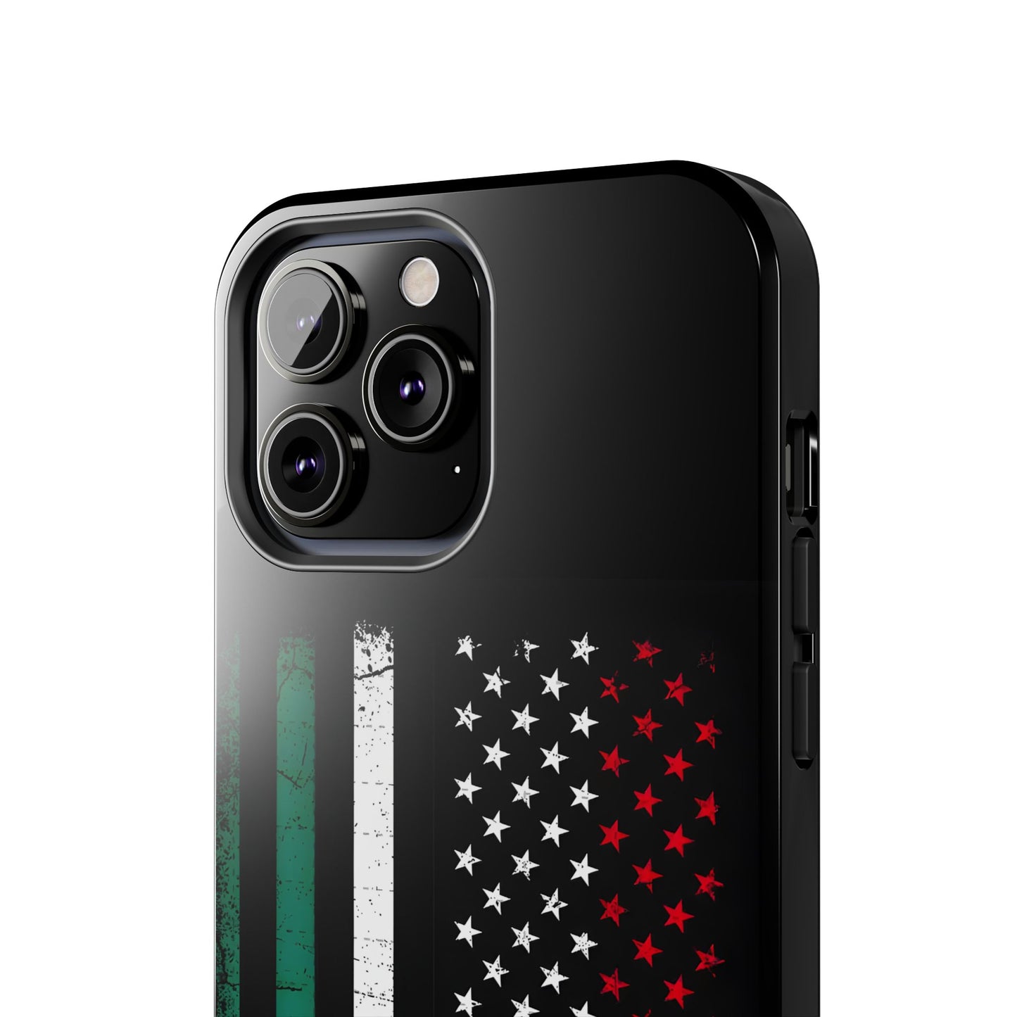 Mexican American  Distressed US–Mexico Flag Design Tough Phone Case