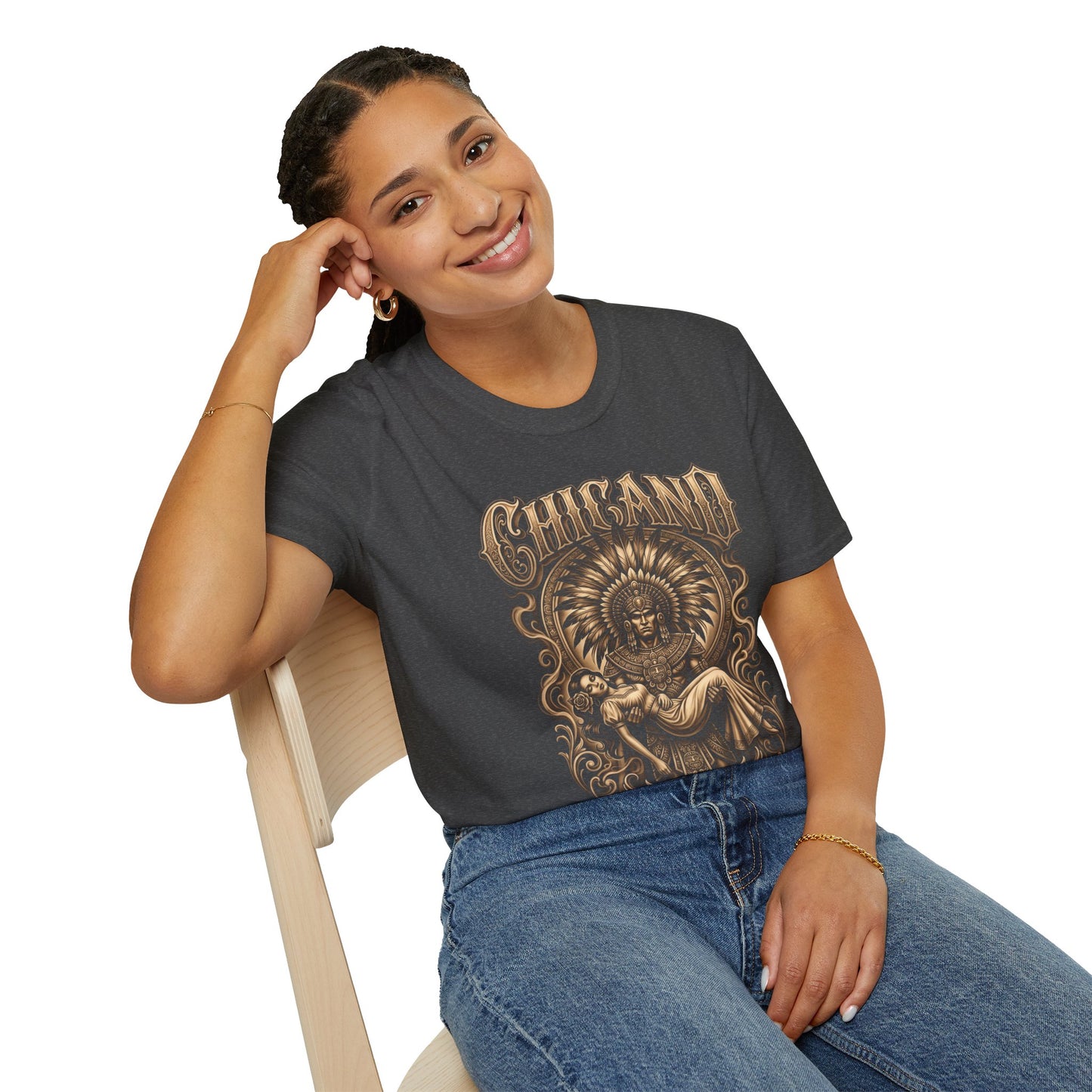 Chicano Aztec T-Shirt — Retro Chicano Culture Tee