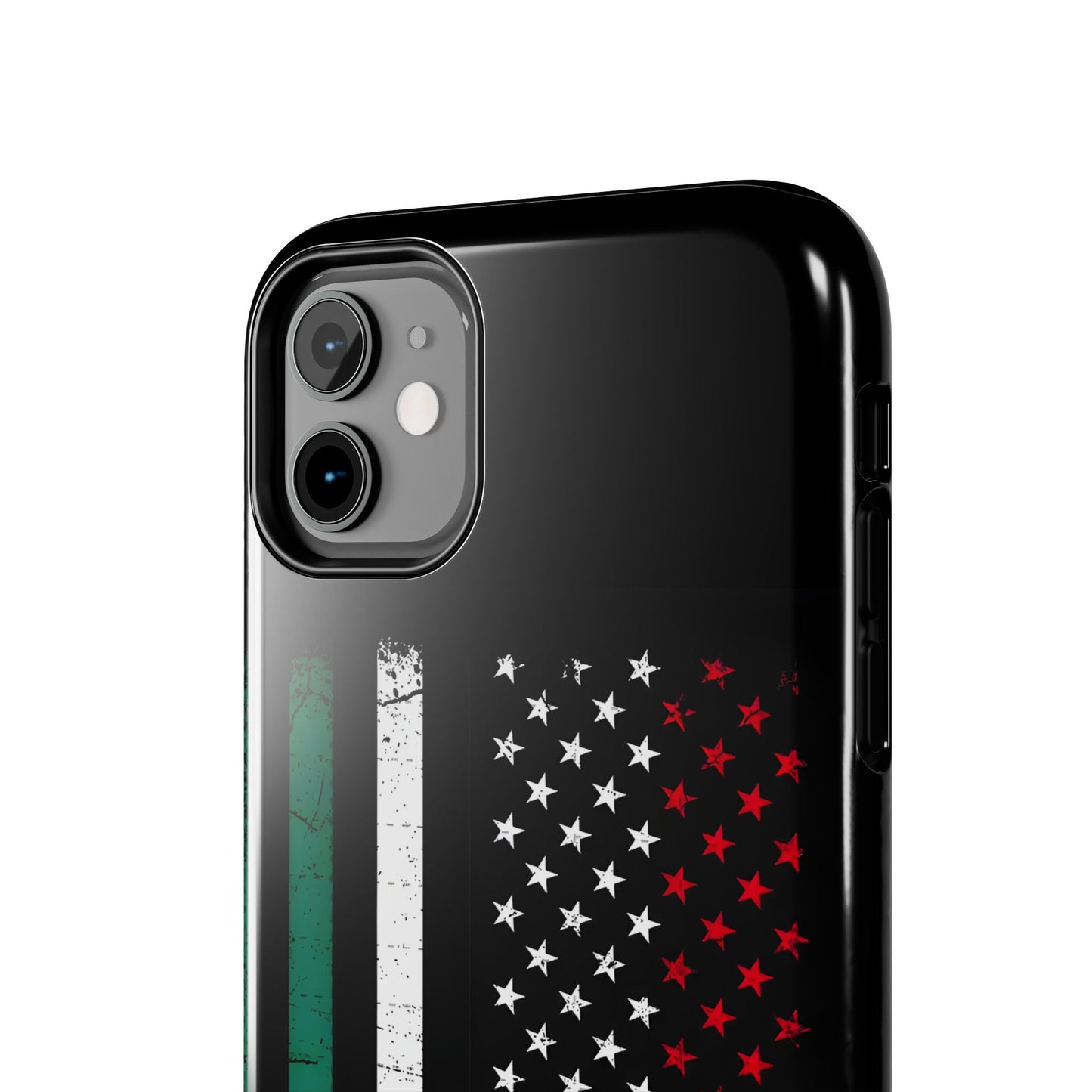 Mexican American  Distressed US–Mexico Flag Design Tough Phone Case