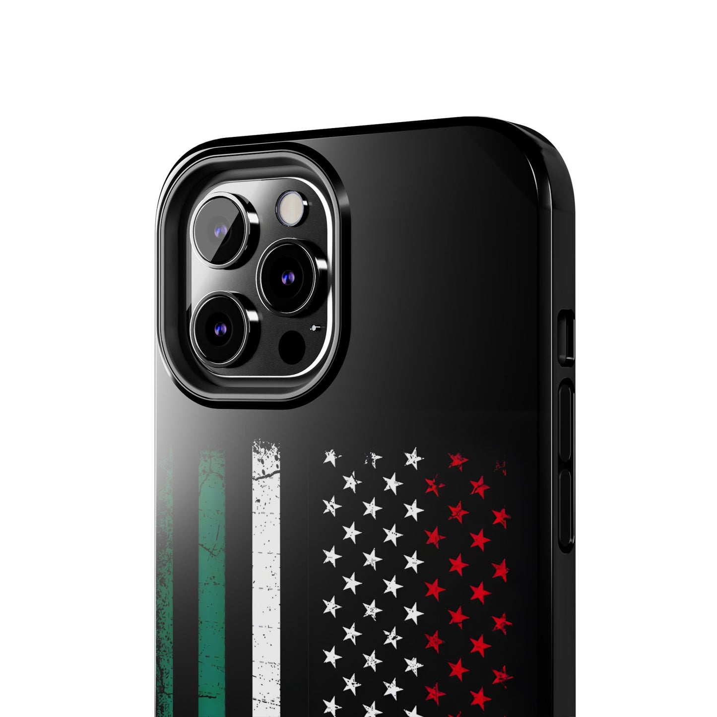 Mexican American  Distressed US–Mexico Flag Design Tough Phone Case