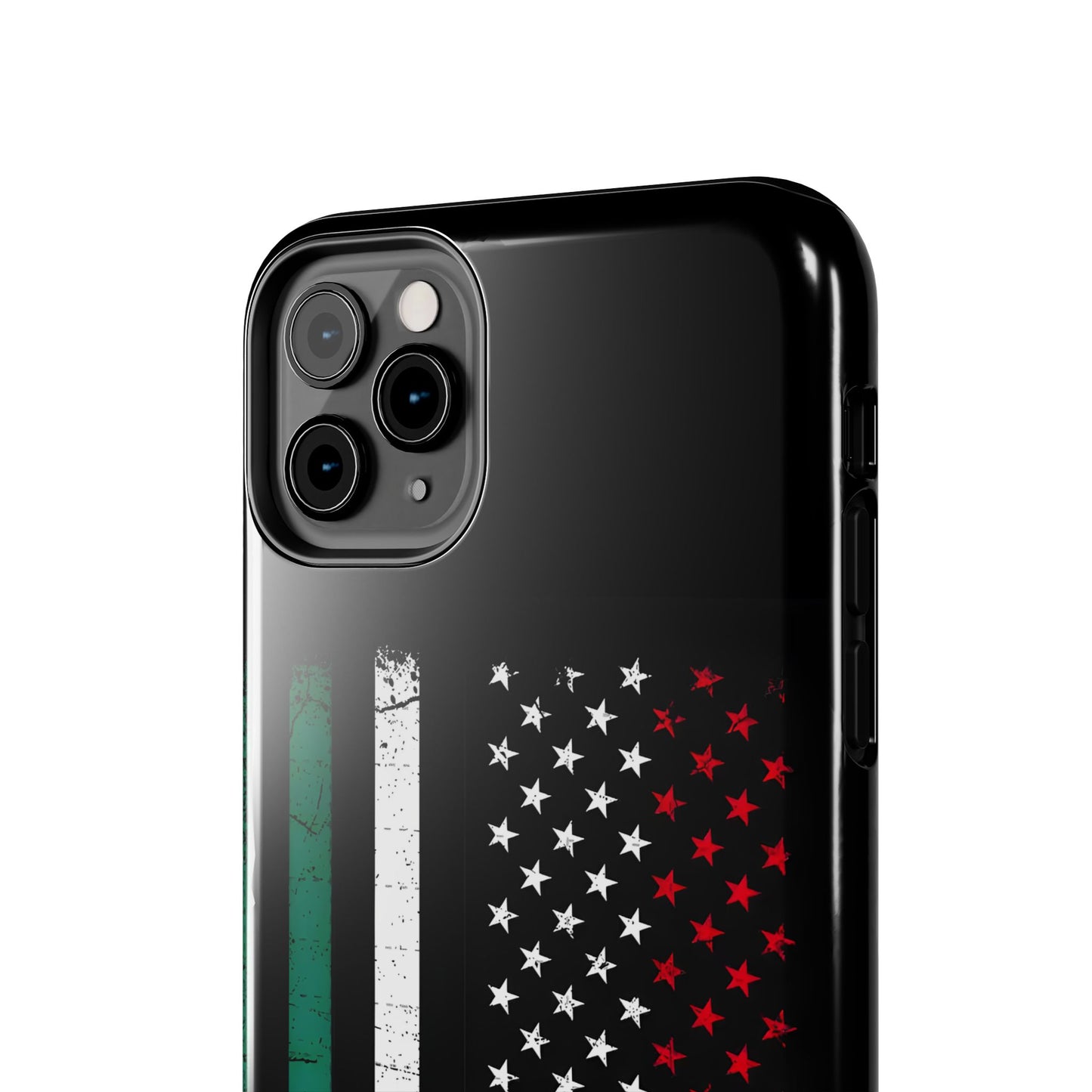 Mexican American  Distressed US–Mexico Flag Design Tough Phone Case