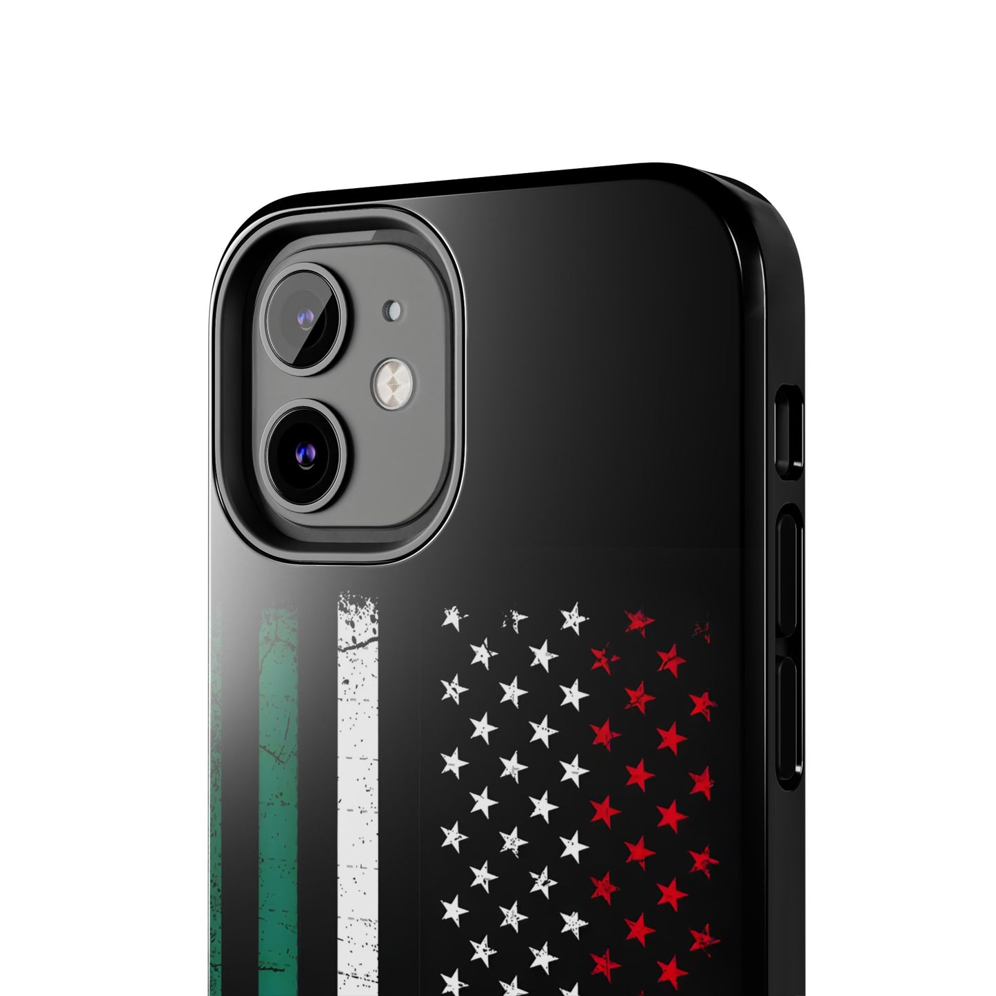Mexican American  Distressed US–Mexico Flag Design Tough Phone Case