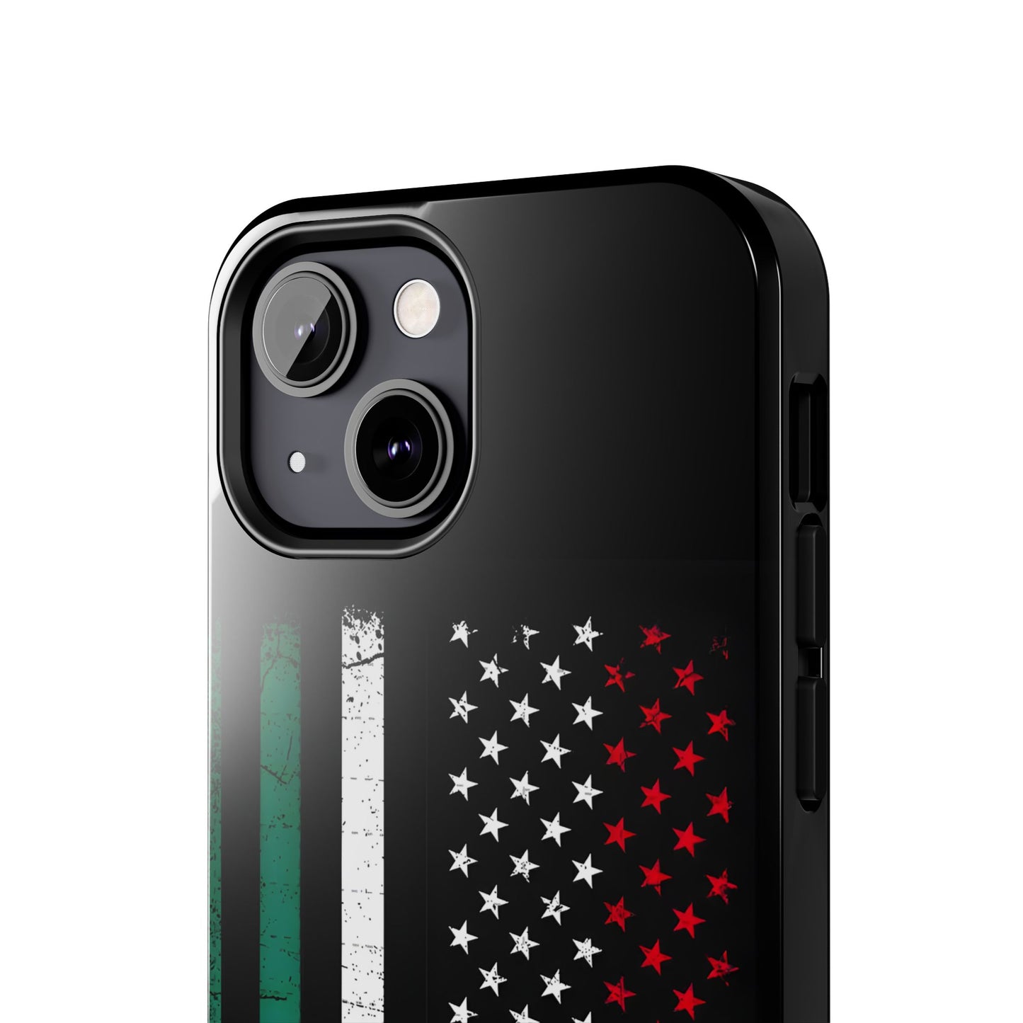 Mexican American  Distressed US–Mexico Flag Design Tough Phone Case