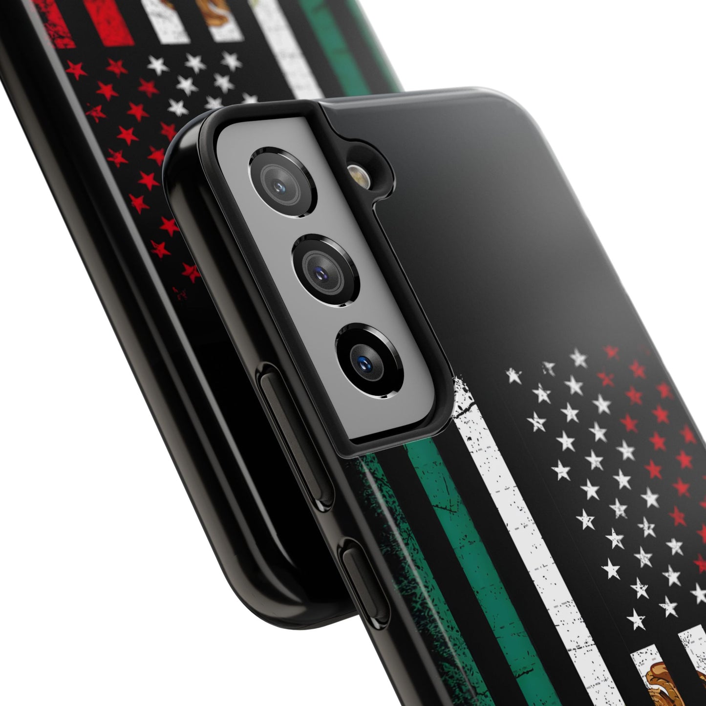 Mexican American  Distressed US–Mexico Flag Design Tough Phone Case