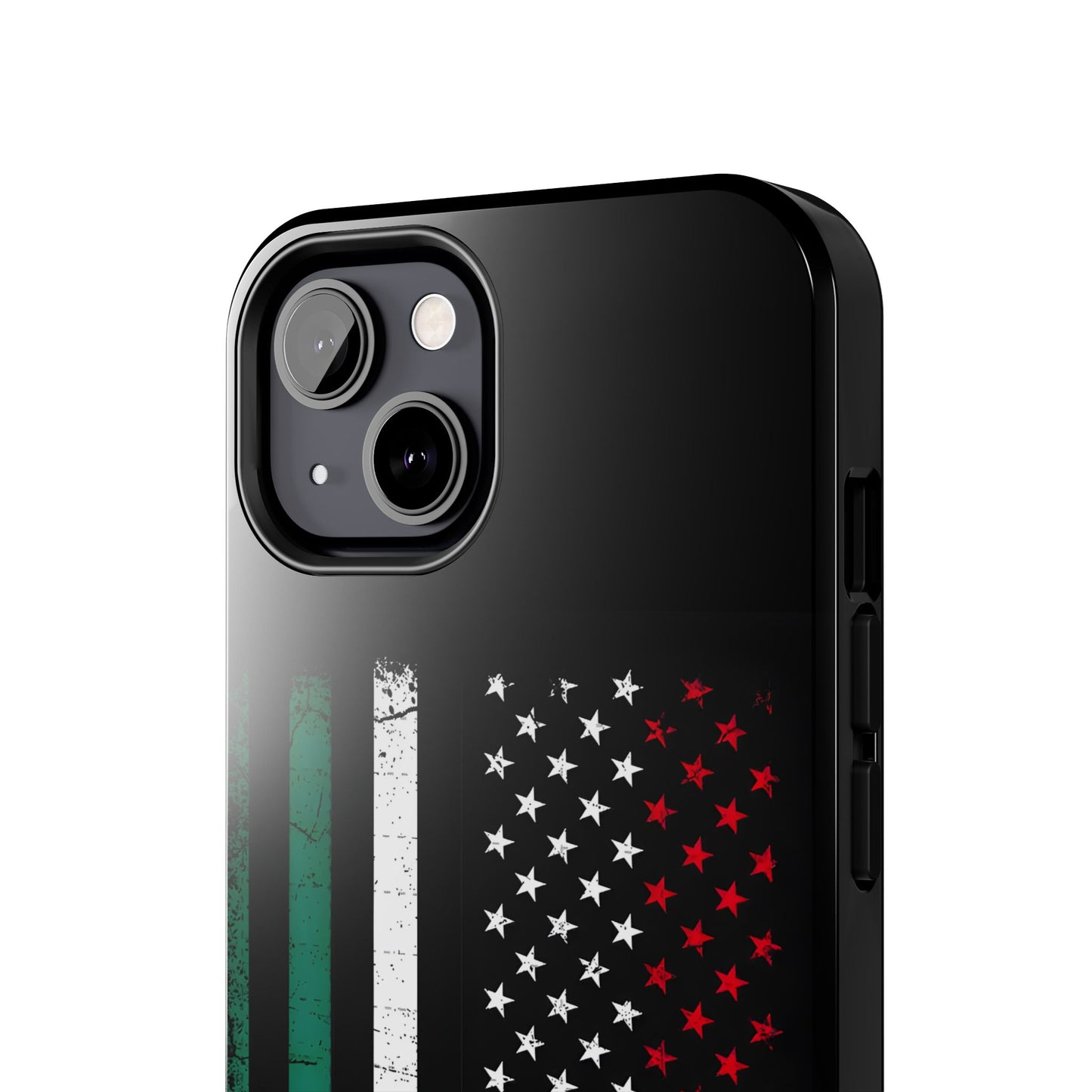 Mexican American  Distressed US–Mexico Flag Design Tough Phone Case