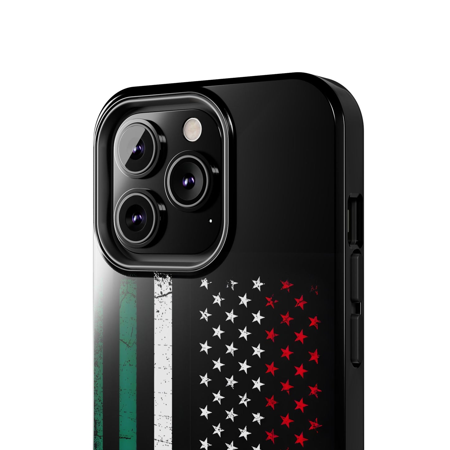 Mexican American  Distressed US–Mexico Flag Design Tough Phone Case