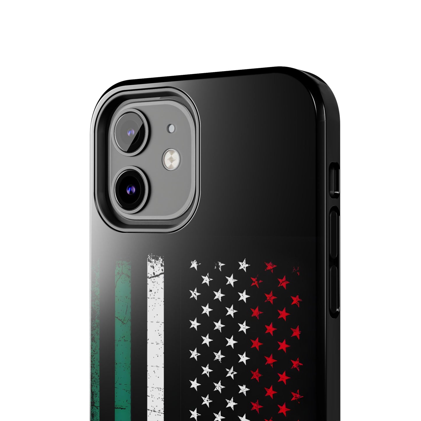 Mexican American  Distressed US–Mexico Flag Design Tough Phone Case