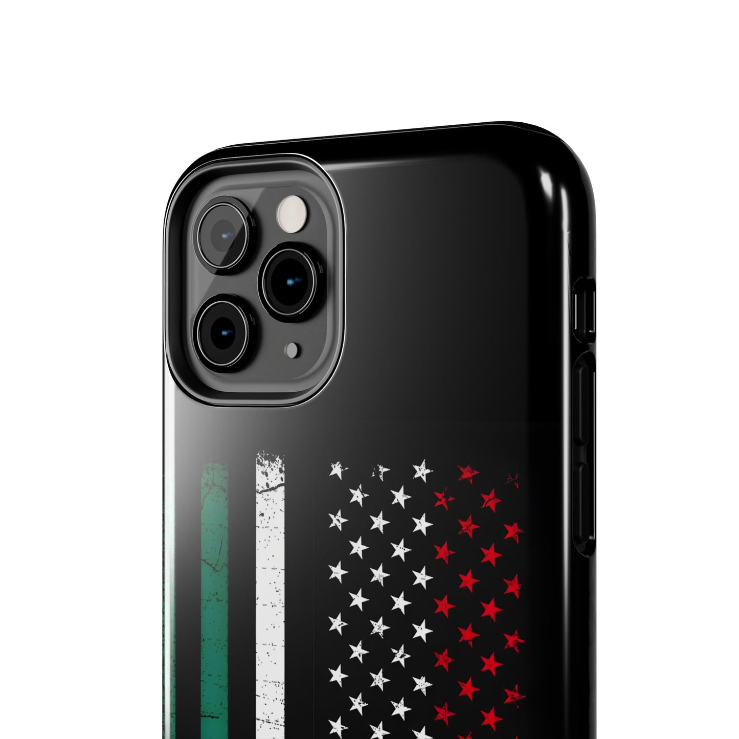 Mexican American  Distressed US–Mexico Flag Design Tough Phone Case