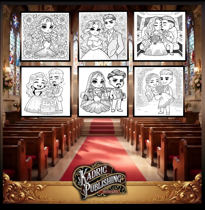 Chibi-Weddings Coloring Book: Easy Coloring Book