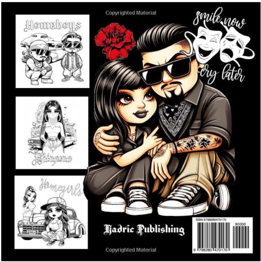 Latina Style: 100 Page Adult Coloring Book Paperback