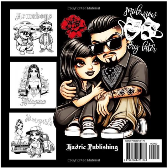 Latina Style: 100 Page Adult Coloring Book Paperback